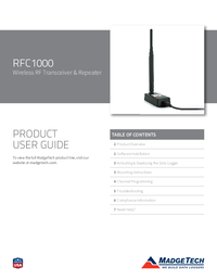 Thumbnail of document Manual - RFC1000 Wireless Transceiver
